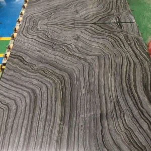 Crni drveni mramorni slab