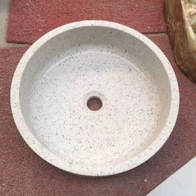 Grey Terrazzo Stone Sudoper