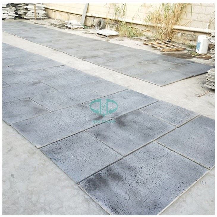 Black Basalt Stone Facade Cladding Tiles