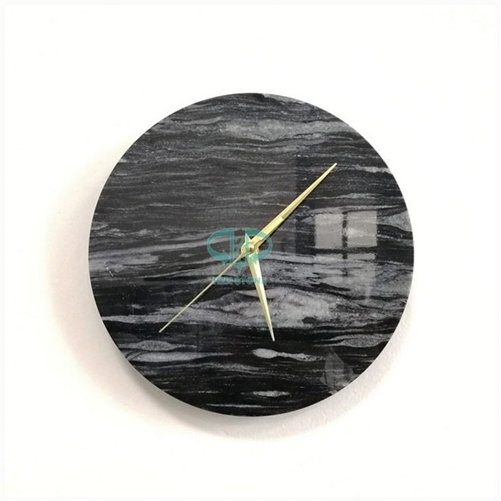 Black Marble Wall Clock