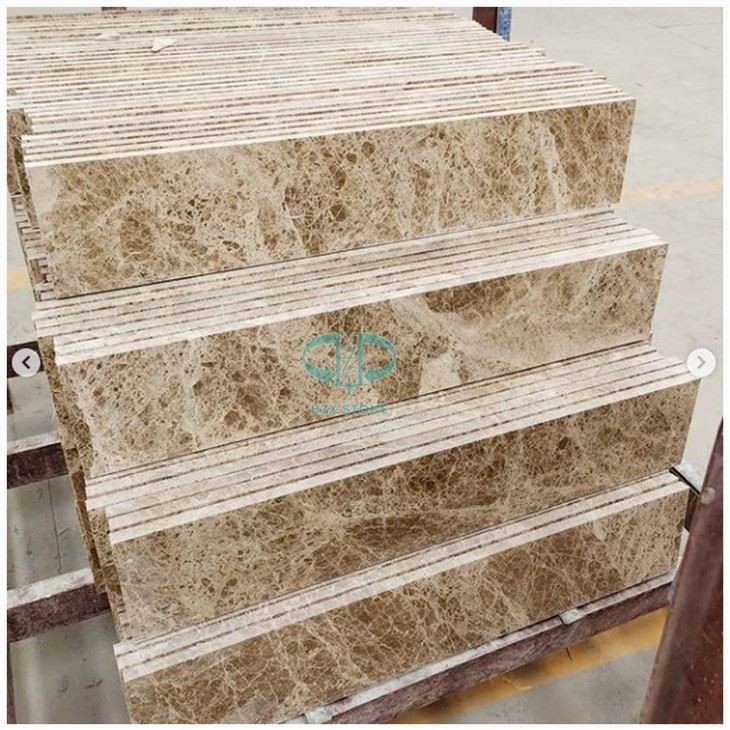 Light Emperador Marble Wall Skirting Edging Tiles