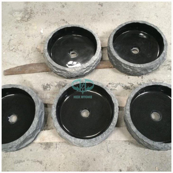 Shanxi Black Granite Round Sink