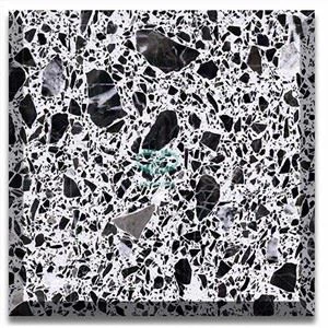 Crno-bijele pločice Terrazzo