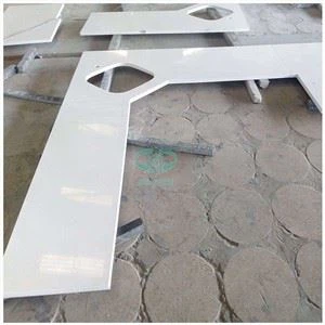 Pure White Quartz Kitchen Countertops