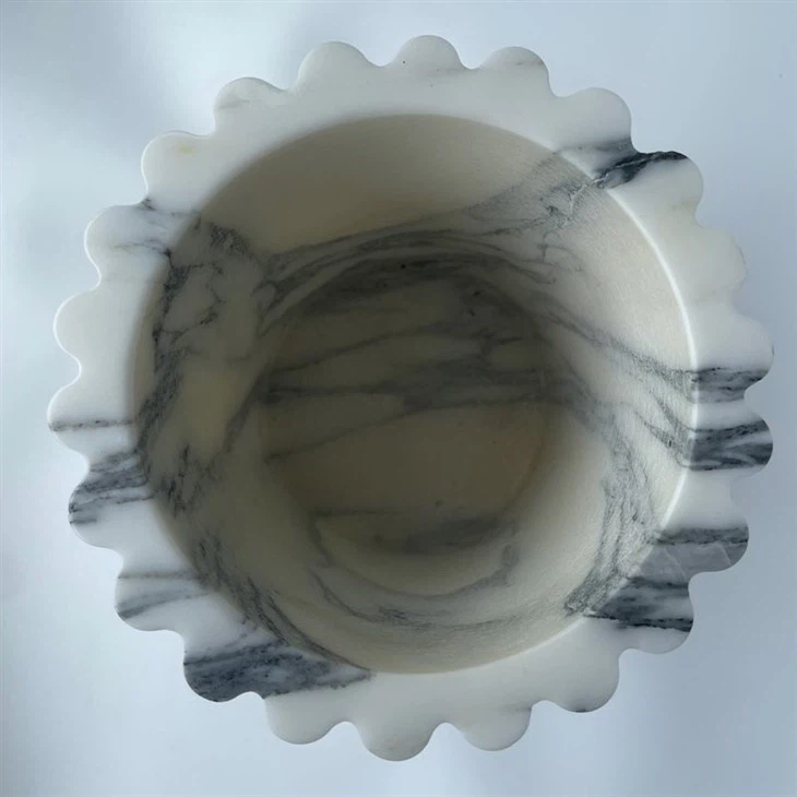 Carrara White Marble Vase