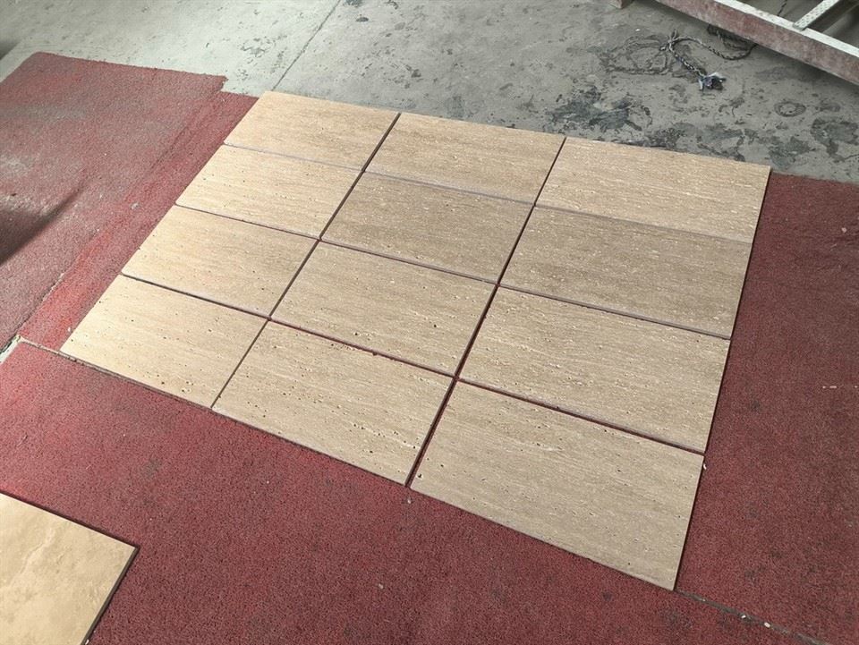 Iran Beige Travertine Tiles factory